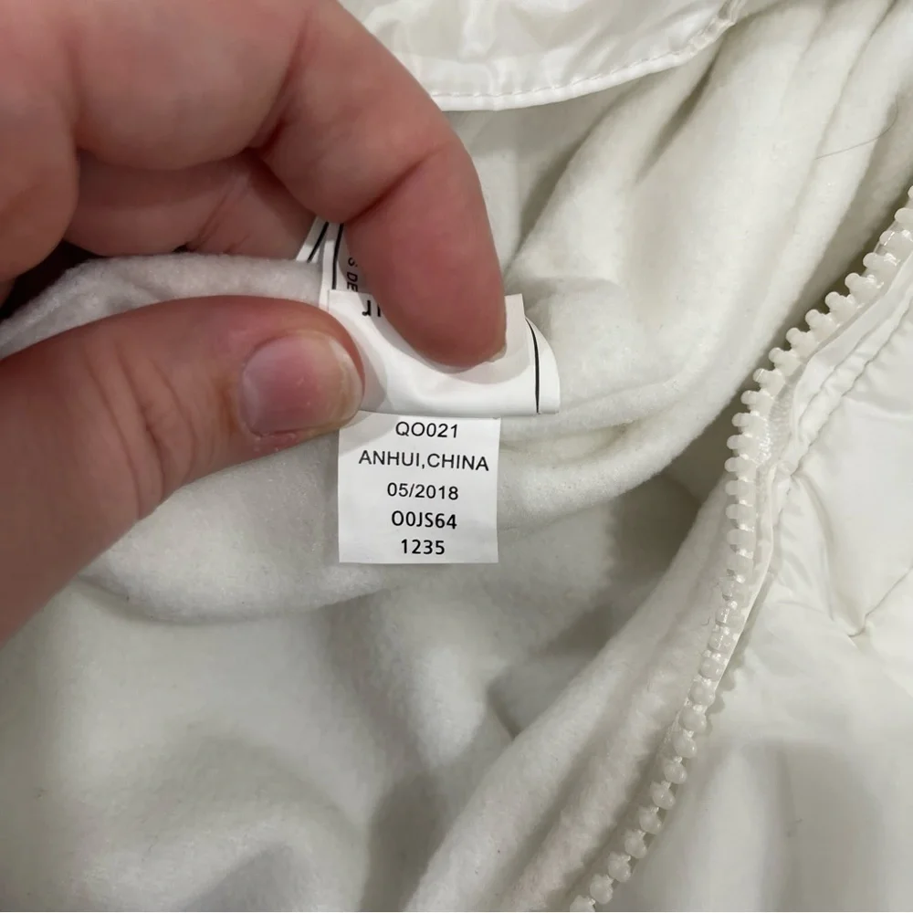 Jessica Simpson Faux Fur Peplum Puffer Hooded Snow Suit White 3/6 Months